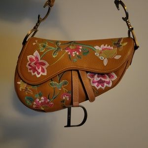 Dior Embroidered Saddle Bag